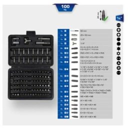 Brilliant Tools Set d’embouts, 100 pcs (BT053100)