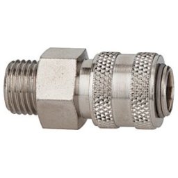Riegler Raccord rapide NW 5 »connect line«, MS nickelé, G 1/4 mâle (243.19-N E)