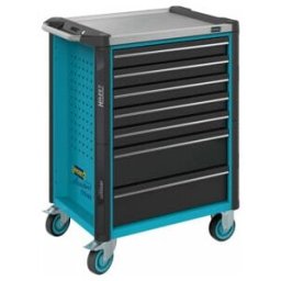 HAZET Servante d'atelier Assistent 179N avec plan de travail en acier inoxydable, Type : 179N-7 (179NX-7)