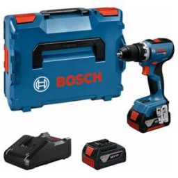 BOSCH Perceuse-visseuse sans fil GSR 18V-65 avec 2 x batterie GBA 18V 5.0Ah, L-BOXX 136 (06019N3203)