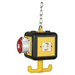 Riegler Unité d'alimentation 3 prises SchuKo, 1 prise CEEform,IP 20 (EA 51)