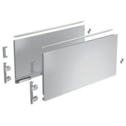 AvanTech YOU Kit de profil de côté de tiroir, hauteur 251 mm x NL 600 mm, argent, à gauche et à droite ; Hettich (9255278)