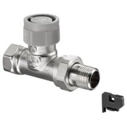 Oventrop Thermostat de radiateur série AQH passage, DN 15, R 1/2, Rp 1/2 (1183194)