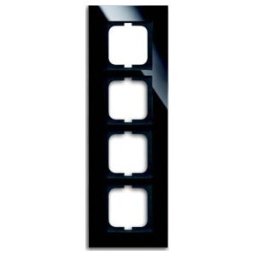 Busch-Jaeger Cadre 4-fach noir, verre 1724-825 (2CKA001754A4325)