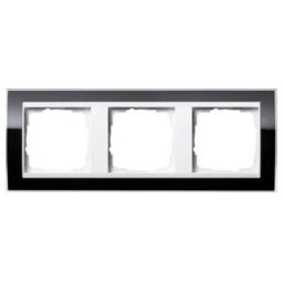 Gira Cadre de recouvrement triple clair noir 0213733 (0213733)
