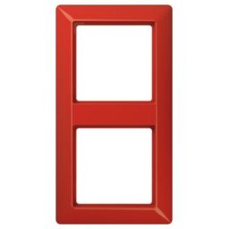 Jung Cadre 2 fois rouge niveau/horizontal AS 582 BF (AS582BFRT)