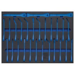 Insert de servante d'atelier 3/3 : Jeu de coins nylon pour garnitures et grattoirs 27 pièces Kraftmann ; BGS technic (4033)