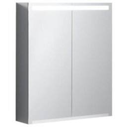 Geberit Armoire miroir Option 60x70x15mm, avec éclairage, 2 portes (500582001)