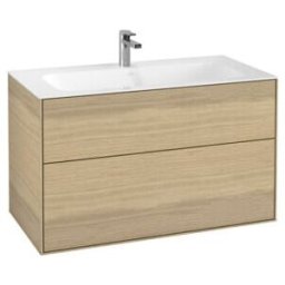 V&B; Meuble sous lavabo Finion 99,6x59,1x49,8 cm, Oa ven, avec éclairage mural ; Villeroy & Boch (G02000PC)