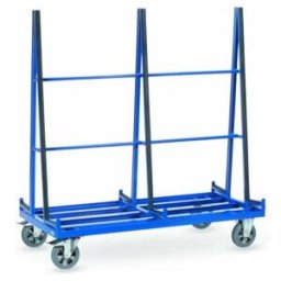 fetra Chariot porte-panneaux 4476-bilatéral - charge max. 1200kg Pneus pleins élastiques (4476)