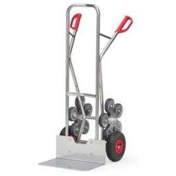 Fetra Diable pour escaliers en aluminium 1328 5-bras. roue-étoile - charge max. 200kg pelle 30x48cm (AK1328)