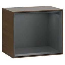 V&B; Finion Module d'étagère Éclairage mural 41,8x35,6x27cm, placage noyer ; Villeroy & Boch (G580HGGN)