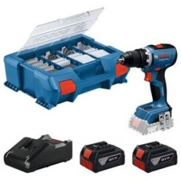 BOSCH Perceuse-visseuse sans fil GSR 18V-65 avec 2 x batterie GBA 18V 4.0Ah (06019N3207)