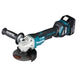 Meuleuse d'angle sans fil Makita DGA517RTJ, 18 V, 5,0 Ah avec interrupteur à palette, 2 batteries et chargeur, en MAKPAC (DGA517RTJ)