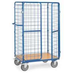 fetra Chariot à paquets 8581-3D DG-Murs DF-Portes Toit - charge max. 600kg Pneus TPE (8581-3D)