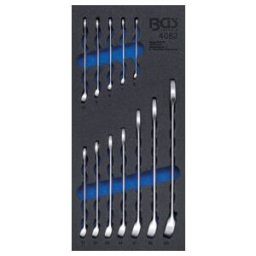 Insert de servante d'atelier 1/3 : Jeu de clés mixtes 6 – 22 mm, 12 pièces BGS ; BGS technic (4082)