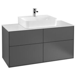 V&B; Meuble sous-lavabo Éclairage mural Finion 120x60,3 cm, plaq. abd. bl. av. gr. m Lac ; Villeroy & Boch (G13100HJ)