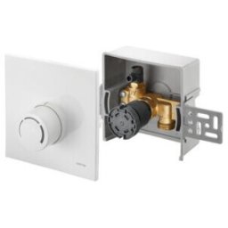 Oventrop Régulateur de température de retour Unibox RTL blanc, avec vanne et thermostat (1022735)