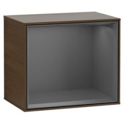 V&B; Finion Module d'étagère Éclairage mural 41,8x35,6x27cm, Anthracite, bois wal ; Villeroy & Boch (G580GKGN)