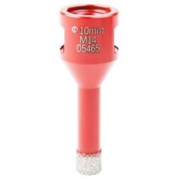Couronne de perçage pour carrelage STIER M14, diamètre 10 mm, meuleuse d'angle, sans amorce de perçage, pour céramique, dalles, grès cérame, granit (903174)