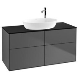 V&B; Finion Meuble sous lavabo Éclairage mural 120x60,3 cm, plaque couv. bleue, anthracite m ; Villeroy & Boch (G91200GK)