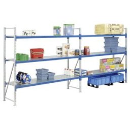 Rayonnages mi-lourds kit complet p 800 montants galvanisés Bito lisses (25869)