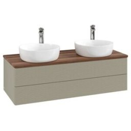 V&B; Meuble sous lavabo avec structure de façade, éclairage Antao 120x36x50cm, HL, WBP w wal, st. Gr m Lac ; Villeroy & Boch (L24152HK)