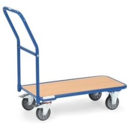 Chariot de manutention fetra 1200 charge max. 250kg, roues à bandage TPE, 1 dossier (1200)
