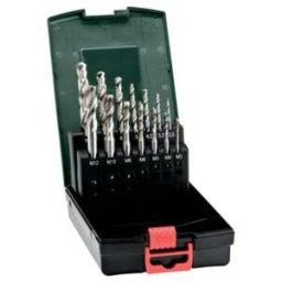 Kit de tarauds pour machines Metabo, 14 pièces (627114000)