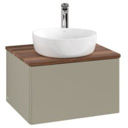 V&B; Meuble sous lavabo sans structure de façade - Éclairage Antao 60x36x50cm, HL, WBP w. wal, st. Gr m Lac ; Villeroy & Boch (L29052HK)