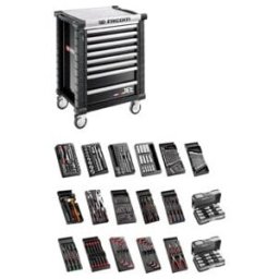 Facom Servante d’atelier JET.9GM3 avec 18 modules noir (JET.9GM3-250)