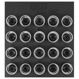Insert de servante d'atelier 1/6 : Jeu d’outils de réglage pour écrous de jantes pour Audi 20 pièces BGS ; BGS technic (9499)