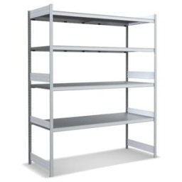 Rayonnages à tablettes grande largeur avec Platelage métallique Bito Bito p 824 x H 2500 f (C1255-0024)