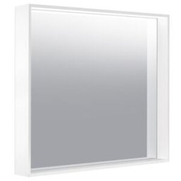 Keuco Miroir lumineux X-Line 800x700x105mm, blanc, éclairage réglable (33297302500)