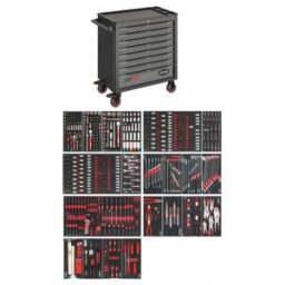 VIGOR Servante d'atelier séries XL plateau de travail en matière plastique avec assortiment (V5434)