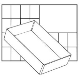 raaco A6 1 compartiment insert individuel 47x109x157 mm (100274)