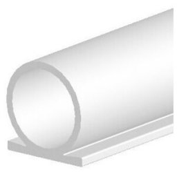 ELLEN Türanschlag dg. Profil Omega 137 L.25m l.8mm silicone noir blanc ELLEN ; Elton (6102540)