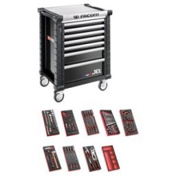 Servante d'atelier Facom JET.7GM3 avec 9 modules (SPOTLIGHT.FOAM.GM3)