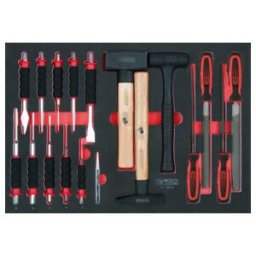 KS Tools SCS Module de limes, marteaux et burins, 18 pcs., modules système 1/1 (711.0018)