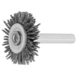 Lessmann Brosse circulaire sur tige micro-abrasive, SiC grain 120,⌀ brossexlargeur brosse: 30X6 mm (413841)