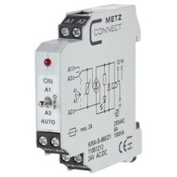BTR NETCOM Bloc de connexion 1W KRAS-M6/21 24AC/DC ; Metz Connect (11061213)