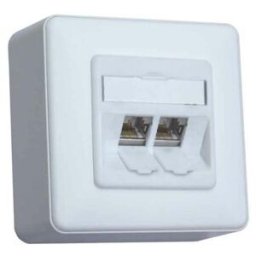 BTR NETCOM Boîtier de connexion C6A module AP 2 ports 180 AP, blanc mat TN C6Amod-2AP-180rw ; Metz Connect (130B11D20002E90)