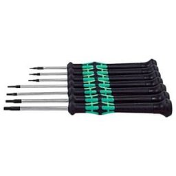 Wera Jeu de tournevis pour l'électronique 6 pans Kraftform Micro, Nombre de tournevis: 7 (05259104001)