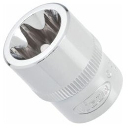 VIGOR Douille à empreinte TX externe E14, carré creux 10 mm (3/8