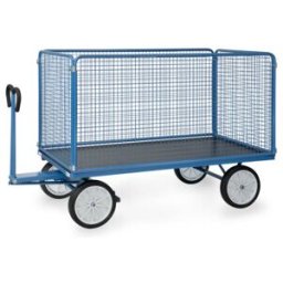 fetra Chariot à plateaux manuels 6446V - charge max. 1250kg pneus pleins (6446V)