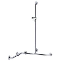 Keuco Plan Care Barre de douche avec support, gauche/droite, 1097x597mm, chromé (34915019411)