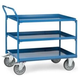 fetra Chariot à plateaux 4932 - charge max. 400kg Pneus TPE (4932)
