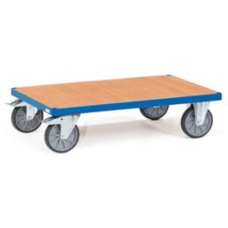fetra Chariot à plate-forme 2593 - charge max. 600kg pneus TPE (2593)