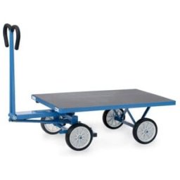 fetra Chariot à plateaux manuels 6403V - charge max. 700kg pneus pleins (6403V)