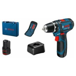 Perceuse sans fil professionnelle BOSCH GSR 12V 15, kit d'accessoires, coffret (060186810G)